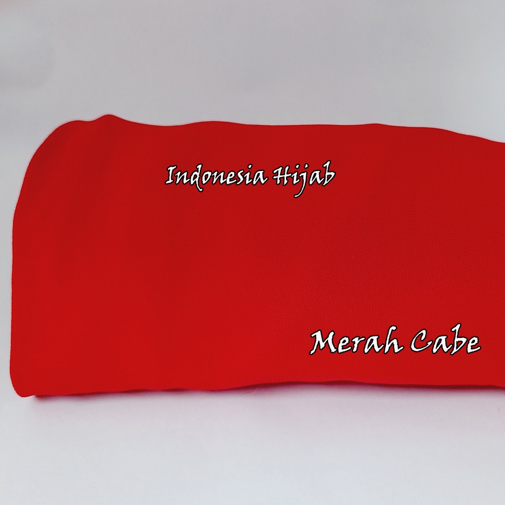 Rok Panjang Jersey Polos Tebal Tidak Nerawang Uk Standart-merahcabe