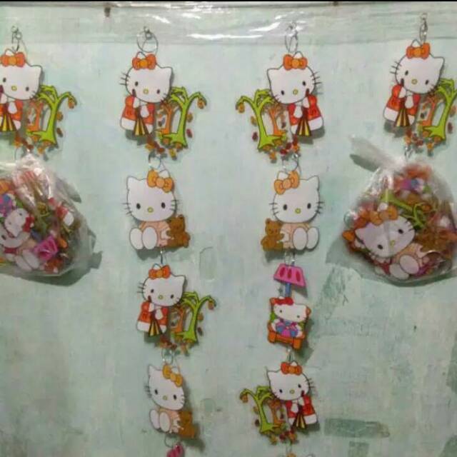 Tirai Pelastik Karakter Hellokitty Gorden Lucu