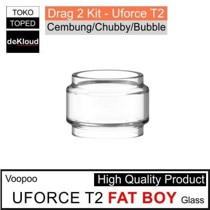 Kaca Fat Boy UFORCE T2 Replacement warna glass clear | Cembung