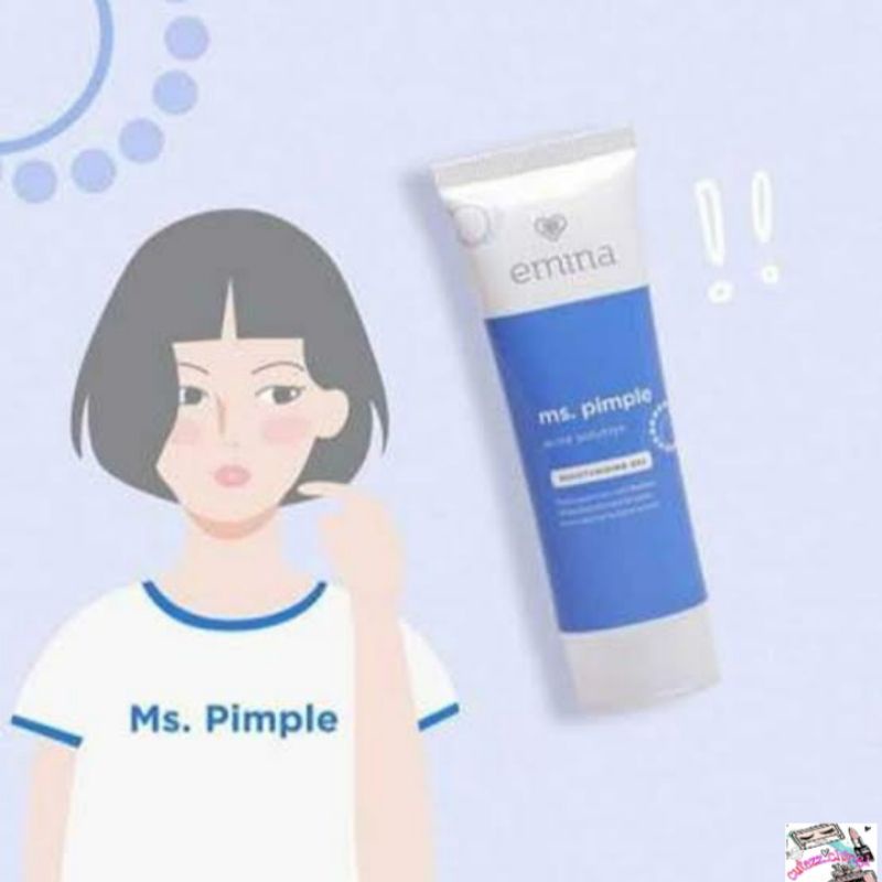 ☃Cutezz_Ching1☃Emina Ms.Pimple Acne Solution Moisturizing Gel 20ml