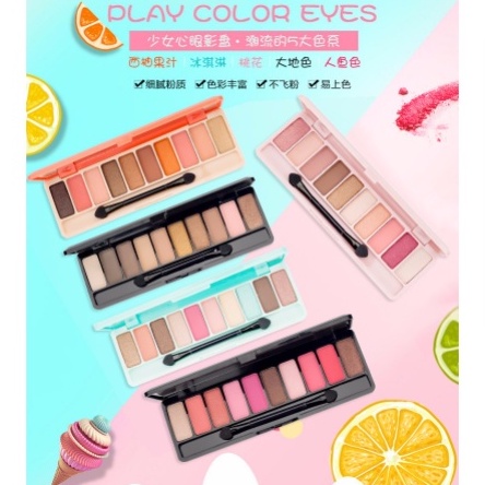 Lameila Eyeshadow Play Color Eyes 10 Color Perona Mata DJ 3596