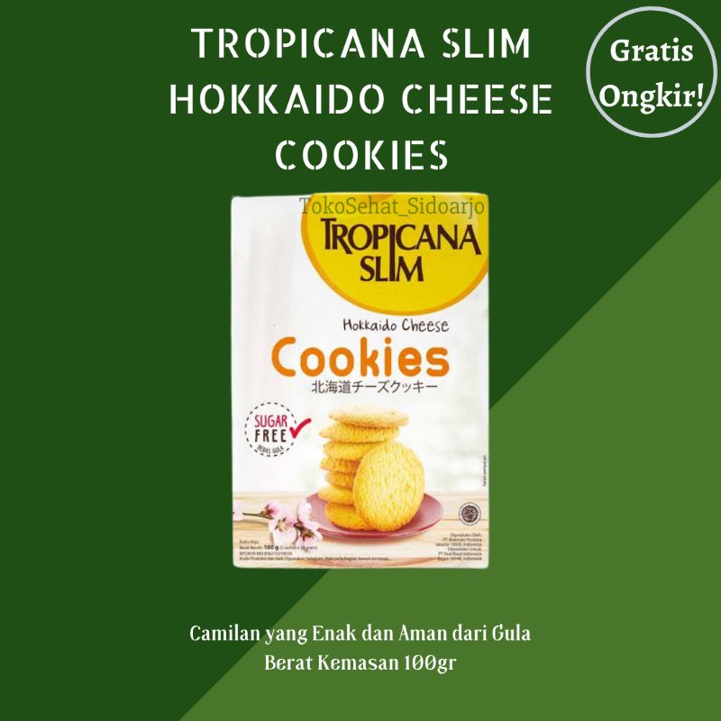 

TROPICANA SLIM COOKIES 100 g (5 sachet x 20g) - HOKKAIDO CHEESE