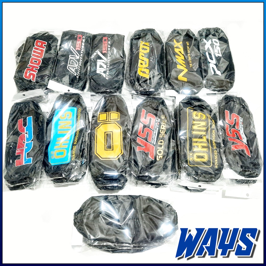 S004 | Sarung Shock Pelindung Cover Shockbreaker Motor Showa HRC Ohlins YSS Polos ADV PCX Nmax Aerox