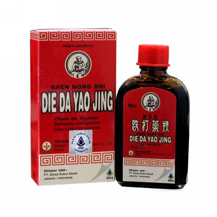 DIE DA YAO JING ~ Obat Merah Cina / Betadine Cina 30cc - Obat Luka Luar, Keseleo & Memar