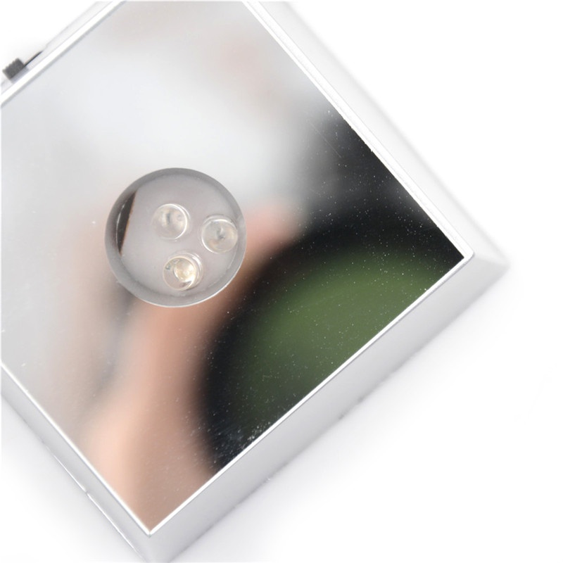 【Theredsunrisesiwy.id】Delicate 3 LED Light Crystal Figurine Display Stand Crystal Light Base Ornament