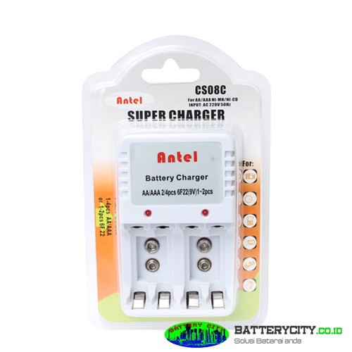 Charger Batu Baterai Rechargeable Serbaguna Antel 4 slot