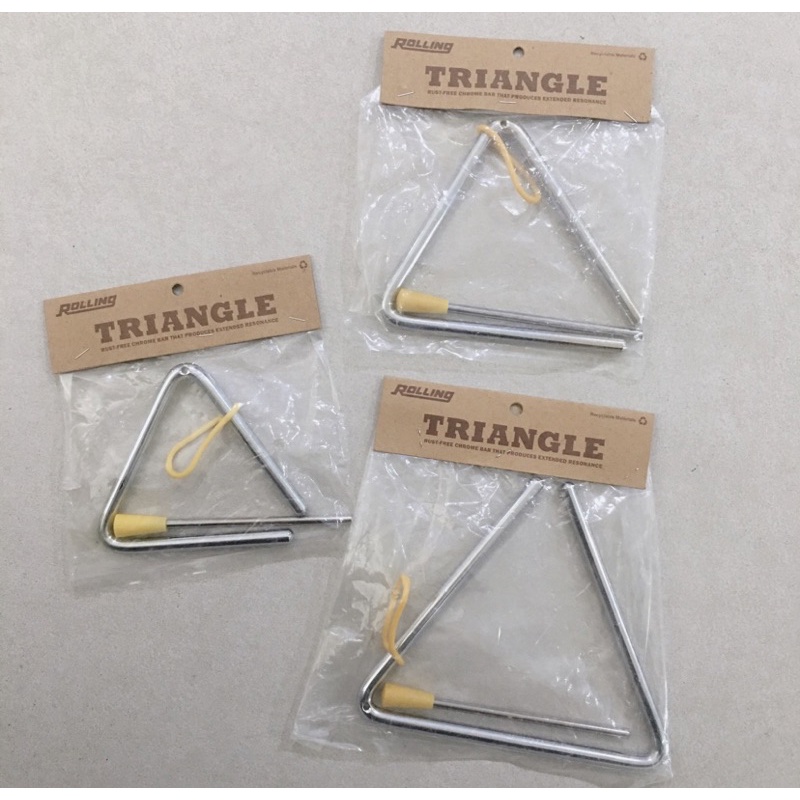 Promo Alat Musik Triangle Segitiga 4-6 Inci Merk Rolling Berkualitas