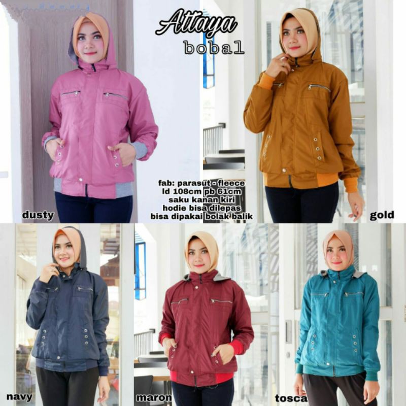 Jaket bolak balik/jaket wanita/