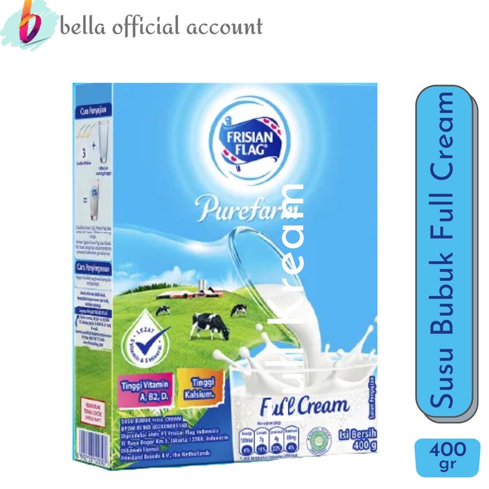 

Frisian Flag Purefarm Susu Bubuk Full Cream 400 g