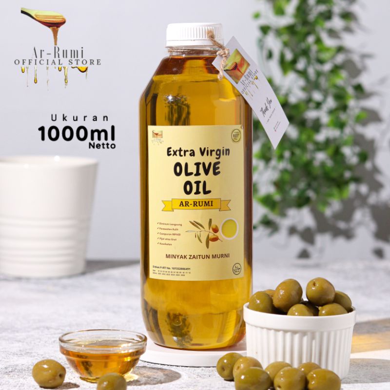 

Ar-Rumi Minyak Zaitun Murni Extra Virgin Olive Oil 1000ml