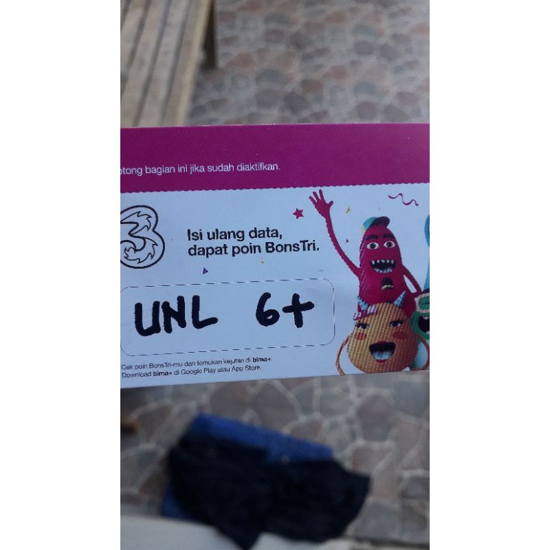 voucher 3 tri 6gb unlimited
