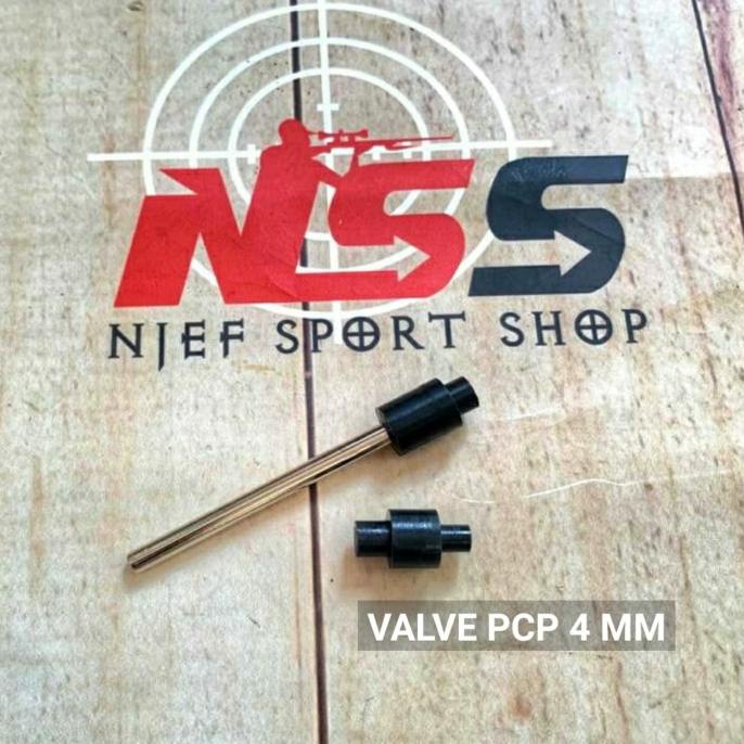 best produk] Valve pcp teplon hitam as 4mm - Pentil pcp - Valve