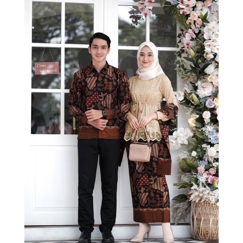 Maura Couple - Sania Ruffle Batik Couple Ori Ndoro Jowi Dnt Garansi Termurah Shopee - Aziza Batik