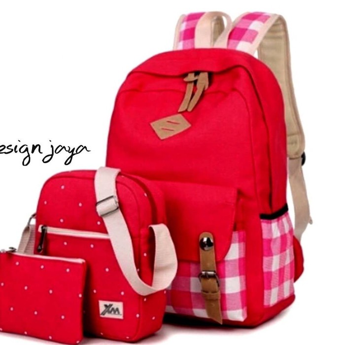 Qy - B282 Tas Sekolah Anak Perempuan Sd Starlight Cute Theme Gros KW999  Sekolah Set 3In1 Gracia B