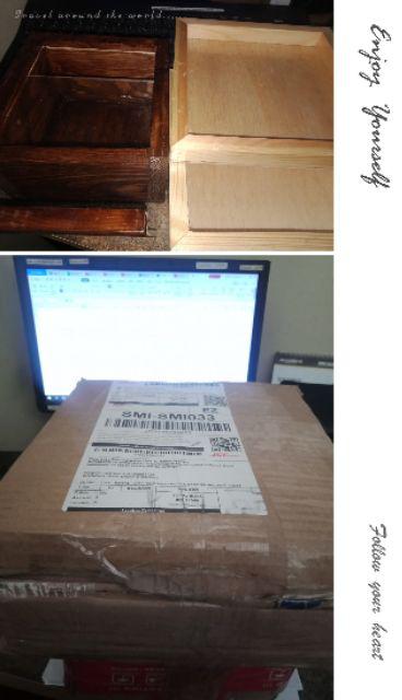 Uspriadi Nampan Kayu Unik Baki Kotak Seserahan Hantaran Pernikahan Kayu Jati Belanda Alat Dapur