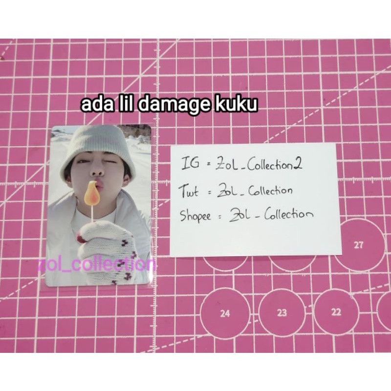 Photocard Winter Package Taehyung PC Winpack Taehyung Photocard Winpack taehyung