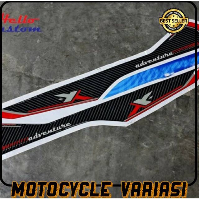 Stiker resin timbul sidepad atas Honda Adv 150 Premium