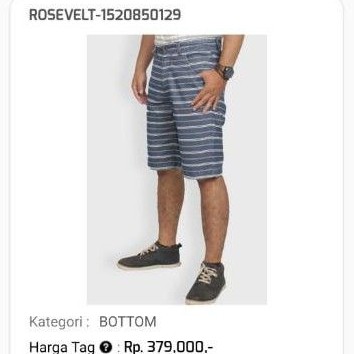 CELANA PENDEK SALUR PRIA BY EMBA ORIGINAL