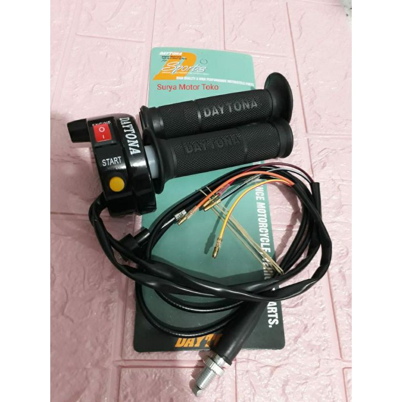 Gas Spontan daytona,2 kabel plus kabel gas.