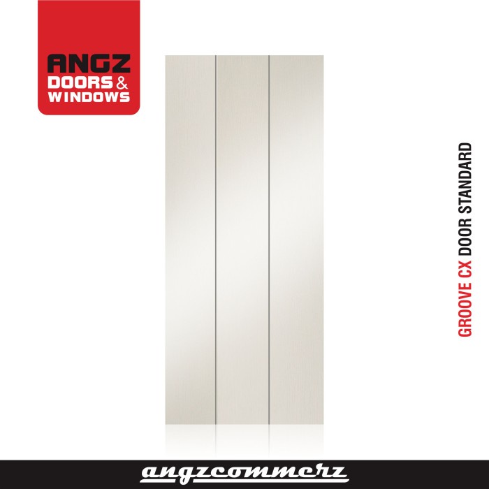 ANGZ PINTU KAMAR GROOVE STANDARD HDF SKIN DOOR PINTU ANGZDOOR