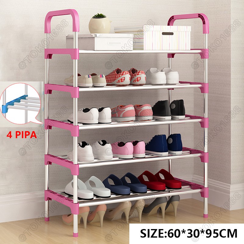 Rak sepatu besi payung holder 5 susun Shopee Indonesia Rak sepatu besi payung holder 5 susun Shopee Indonesia