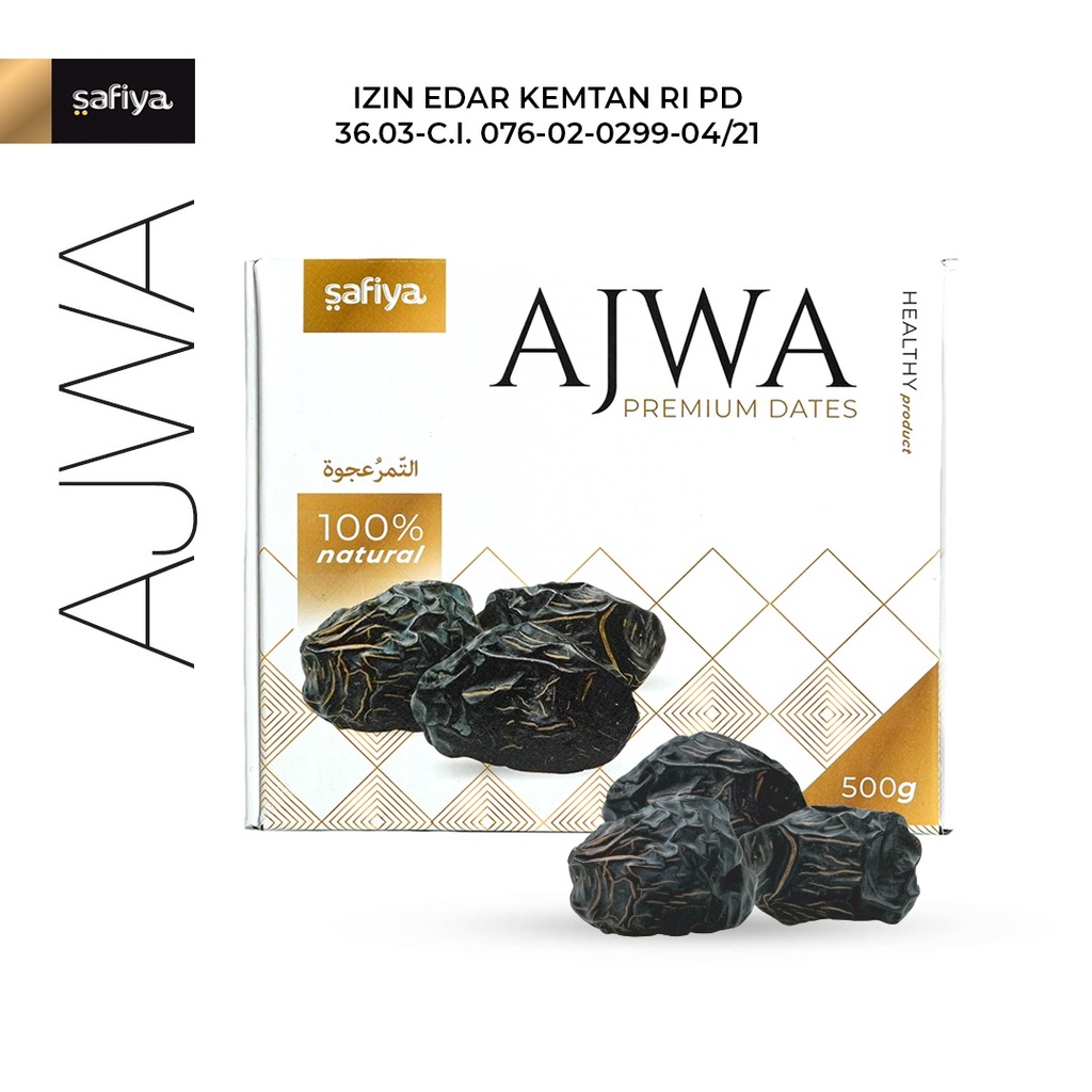 Kurma Ajwa Super Kurma Nabi 500 gr Asli Madinah