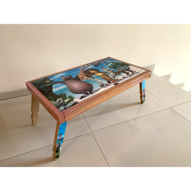 Meja lipat kayu / meja menggambar anak / meja ranjang