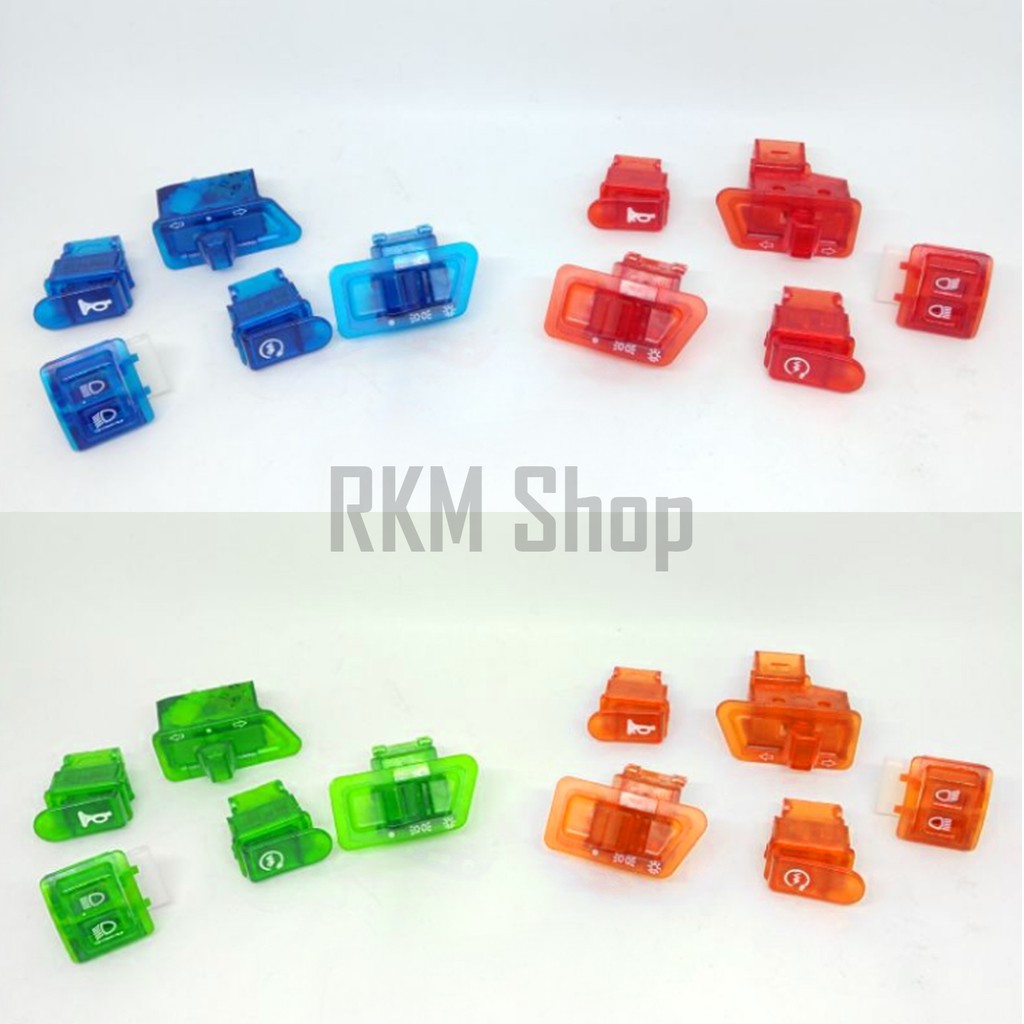 Tombol Saklar transparan BEAT KARBU / SUPRA 125 / VARIO / SUPRA X / OLD SMASH