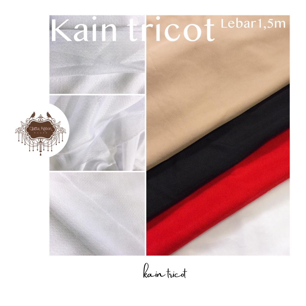 kain Lem Tricot / lem batik / lem kemeja / kain keras batik