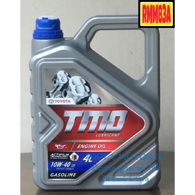 OLI TMO 4T SAE 10w 40  API SN Galon 4 liter, Oli Mesin Mobil Bensin 100% ORIGINAL