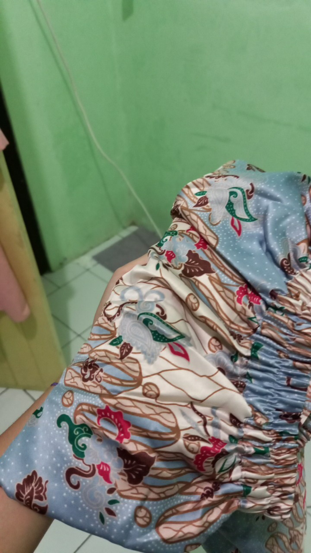 Daliyu Rok Remple Motif Batik Karet Pinggang Siap Pakai / M-l Xl-xxl