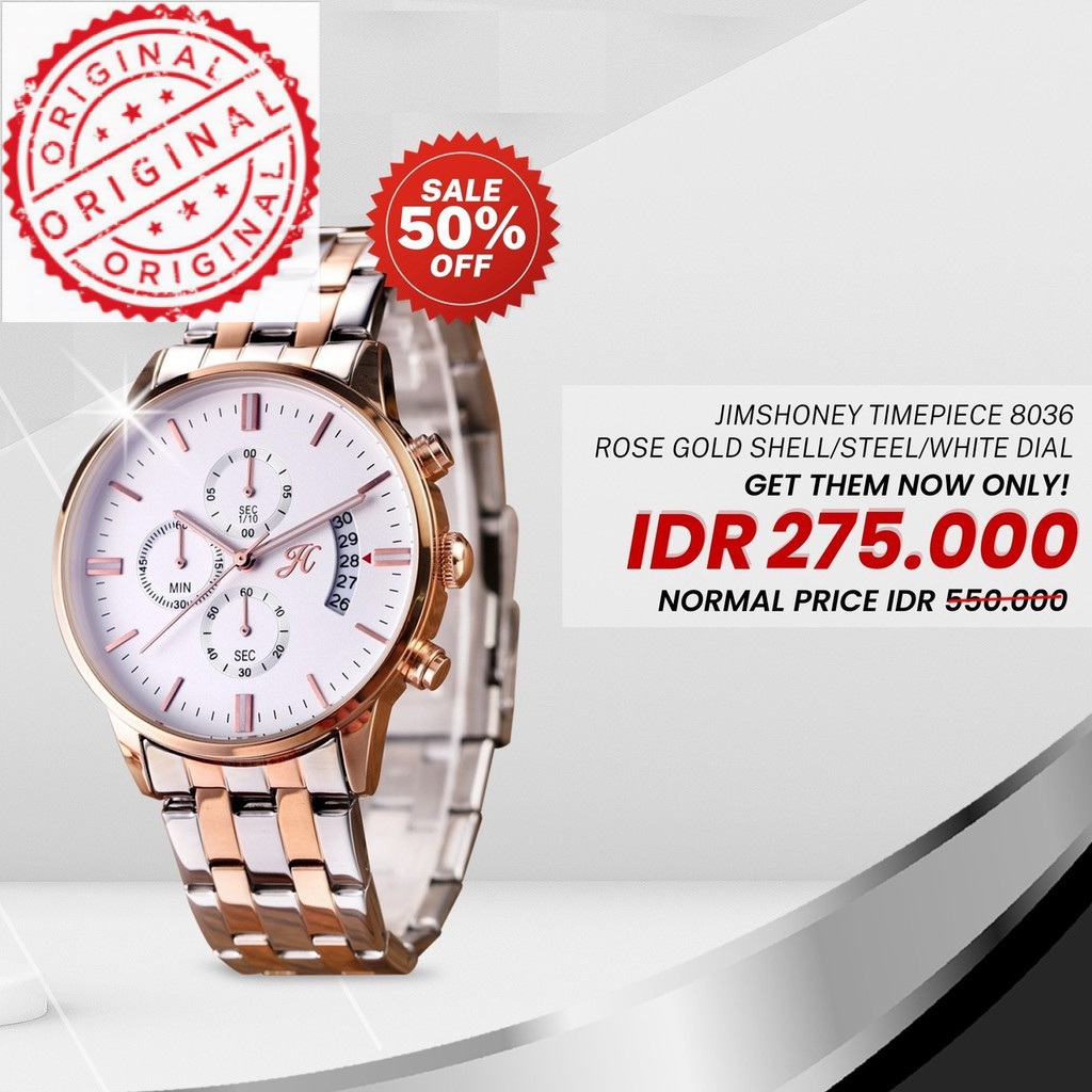 JAM TANGAN PRIA 8036 JIMS HONEY (ORIGINAL 100%)