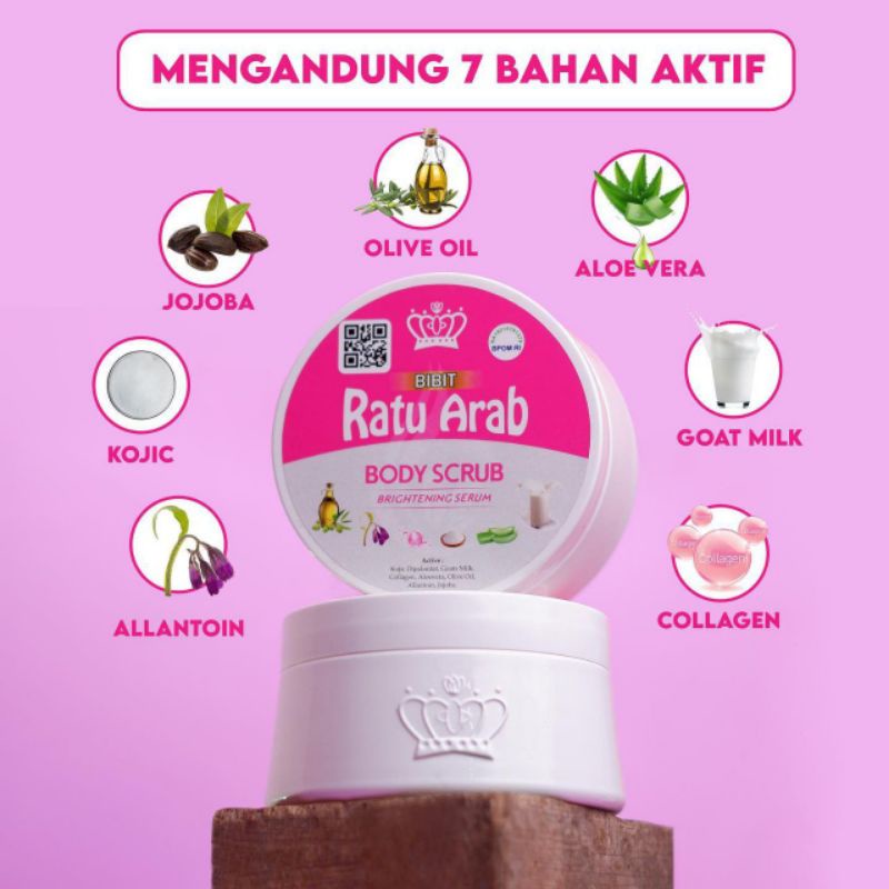 LULUR RATU ARAB/SCRAB RATU ARAB BRIGTENING RATU ARAB BPOM ORIGINAL