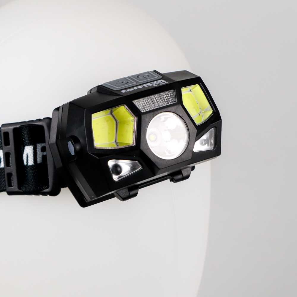 TaffLED Headlamp Rechargeable USB Motion XPE+COB 10000 Lumens BL066