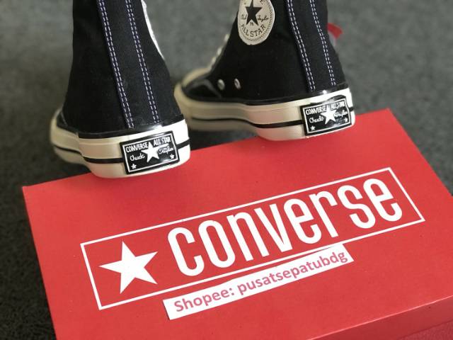 Terlaris Sepatu Converse 70s High Egret Black White Made In Vietnam