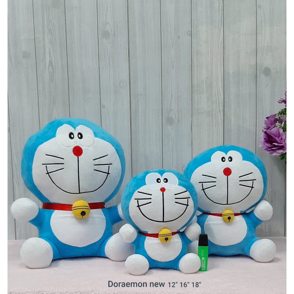 Boneka Doraemon 30, 40 & 50cm Mainan Anak Lucu Hadiah Kado Kekasih Sahabat Doraemon