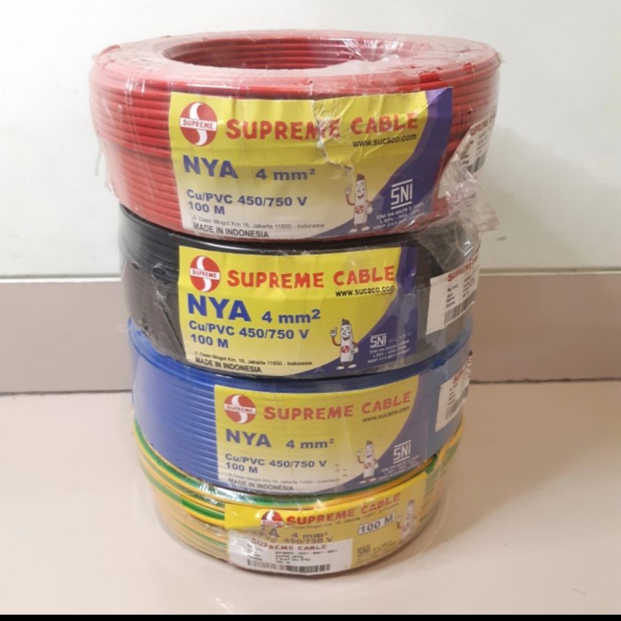 kabel NYA 4mm NYA supreme 4mm kabel engkel kabel tunggal 4 mm