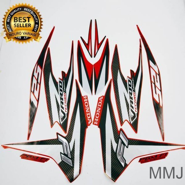Sticker striping honda vario 125 old 2012 merah