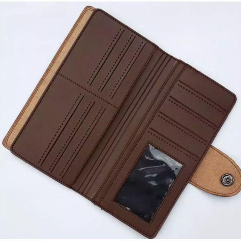 Dompet Kulit PREMIUM Dompet Pria/Wanita Dompet Model Panjang LV-206