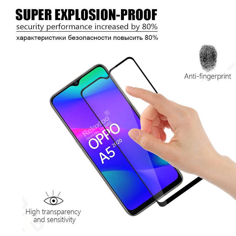 Tempered Glass Pelindung Layar OPPO A16 A95 A94 A93 A92 A12 A12E A5S A3S F9 F7 F5 A59 A37 A71 A5 A9 A15 A31 HD