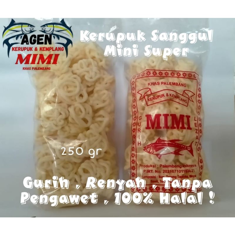 

KERUPUK SANGGUL MINI SUPER IKAN TENGGIRI KHAS PALEMBANG 250GR