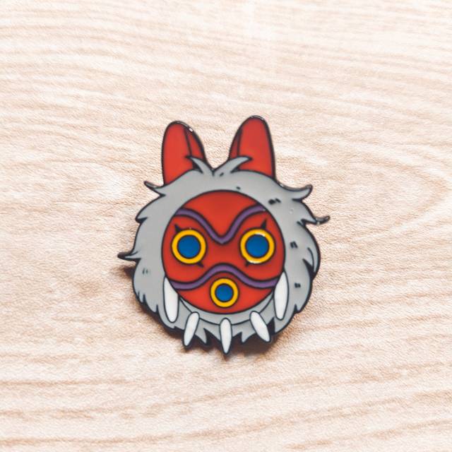 [STUDIO GHIBLI] Enamel Pin - Princess Mononoke (San's Mask)