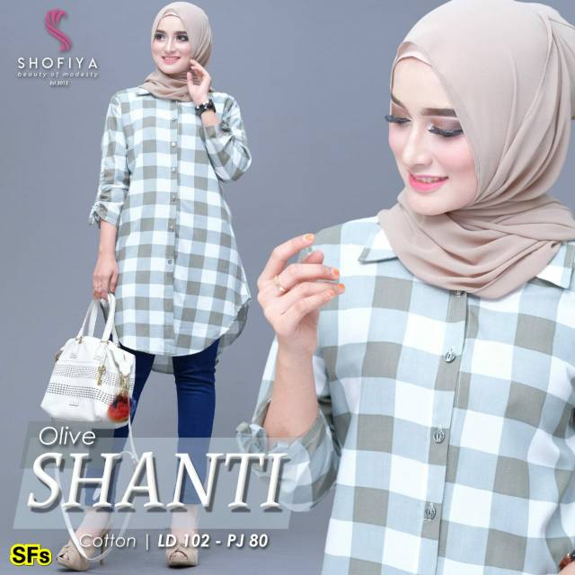 Shanti 1 (LD 102) Tunik Kotak ORI SHOFIYA