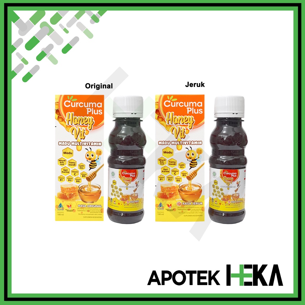 Curcuma Plus Honey Vit Madu 100 ml Original / Jeruk (SEMARANG)