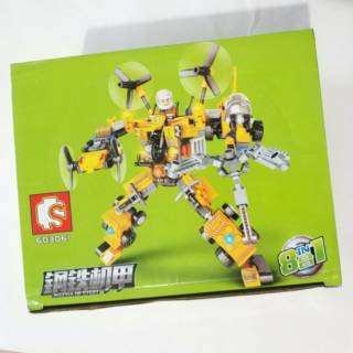  Mainan  Lego Robot  Combine 7in1 Mobil Konstruksi Alat Berat 