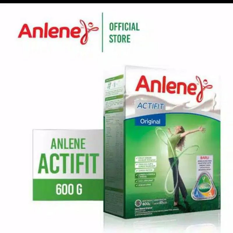 

ANLENE ACTIFIT 600GR ALL VARIAN / VANILLA / ORIGINAL / COKLAT / SUSU BUBUK / SUSU KALSIUM