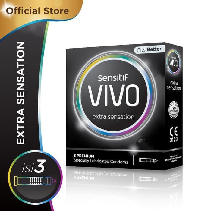 BEST SELLER KONDOM SENSITIF VIVO EXTRA SENSATION CONDOM !!