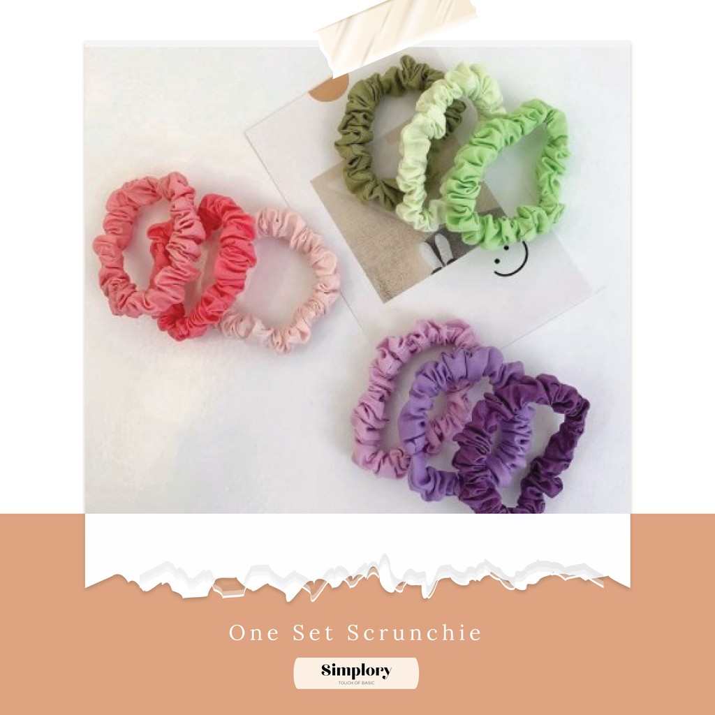 

One set pastel Scrunchie