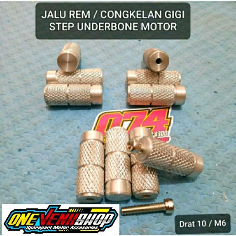 JALU REM TUAS PERSENELING OPERAN GIGI JALU DURAL BAUT M6 / 10 JALU UNDERBONE JALU UB