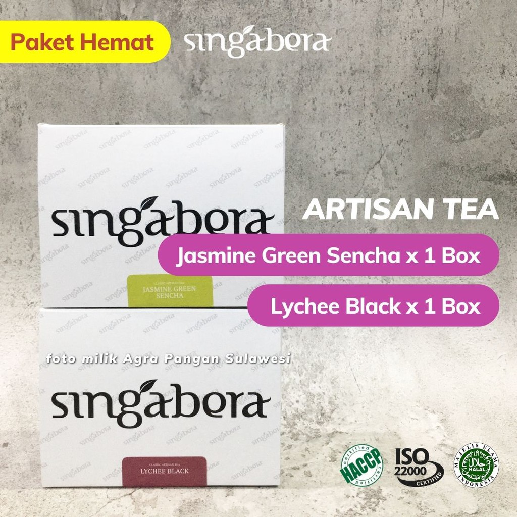 

Jasmine Green Tea Sencha Lychee Black Tea Singabera | Teh Hijau Melati Teh Hitam Leci Premium Bundle